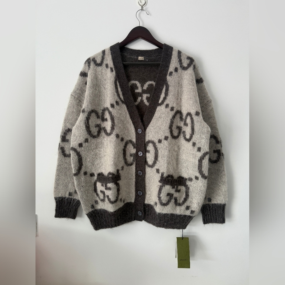 GUCCI Reversible GG Mohair Cardigan